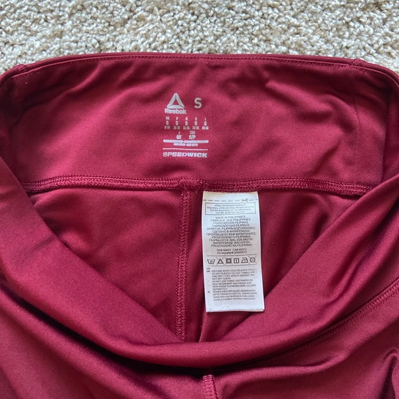 Reebok Speedwick small red leggings - Picture 2 of 2
